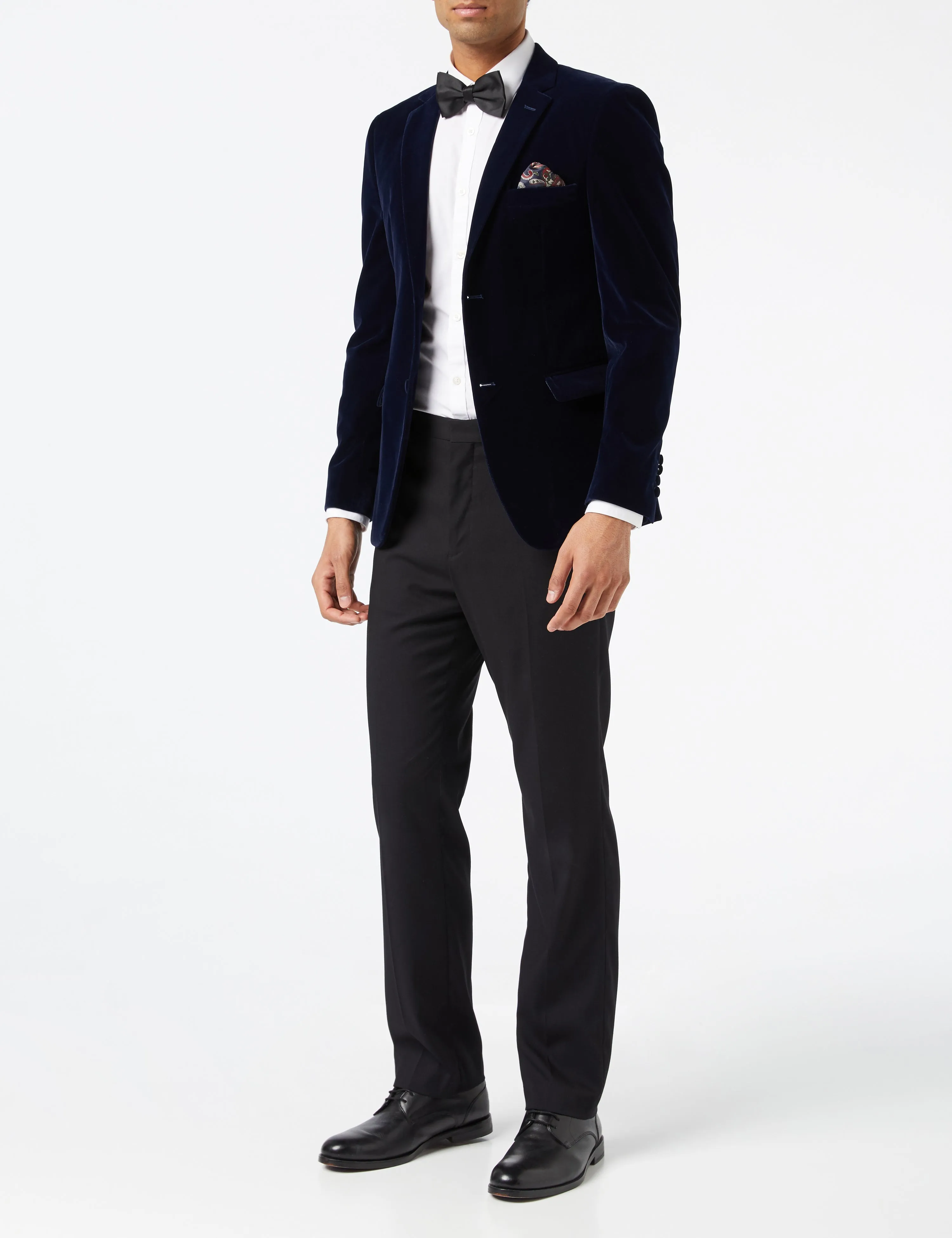 GARY- NAVY VELVET BLAZER