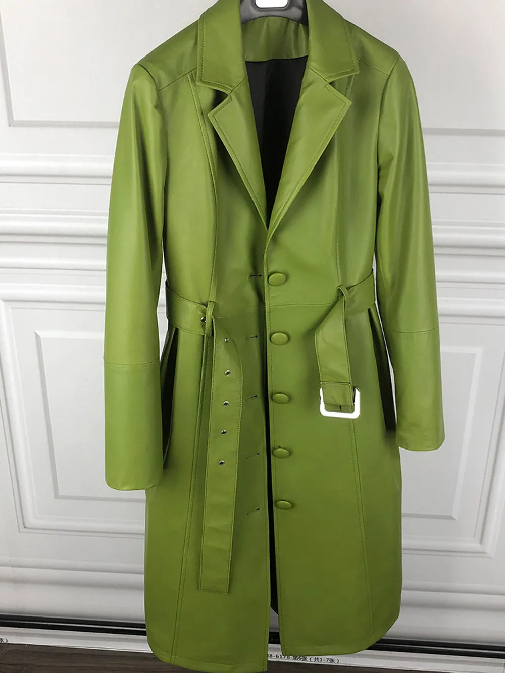 Genuine Leather Trench Coat