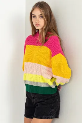 HYFVE Women's Rainbow Sweater