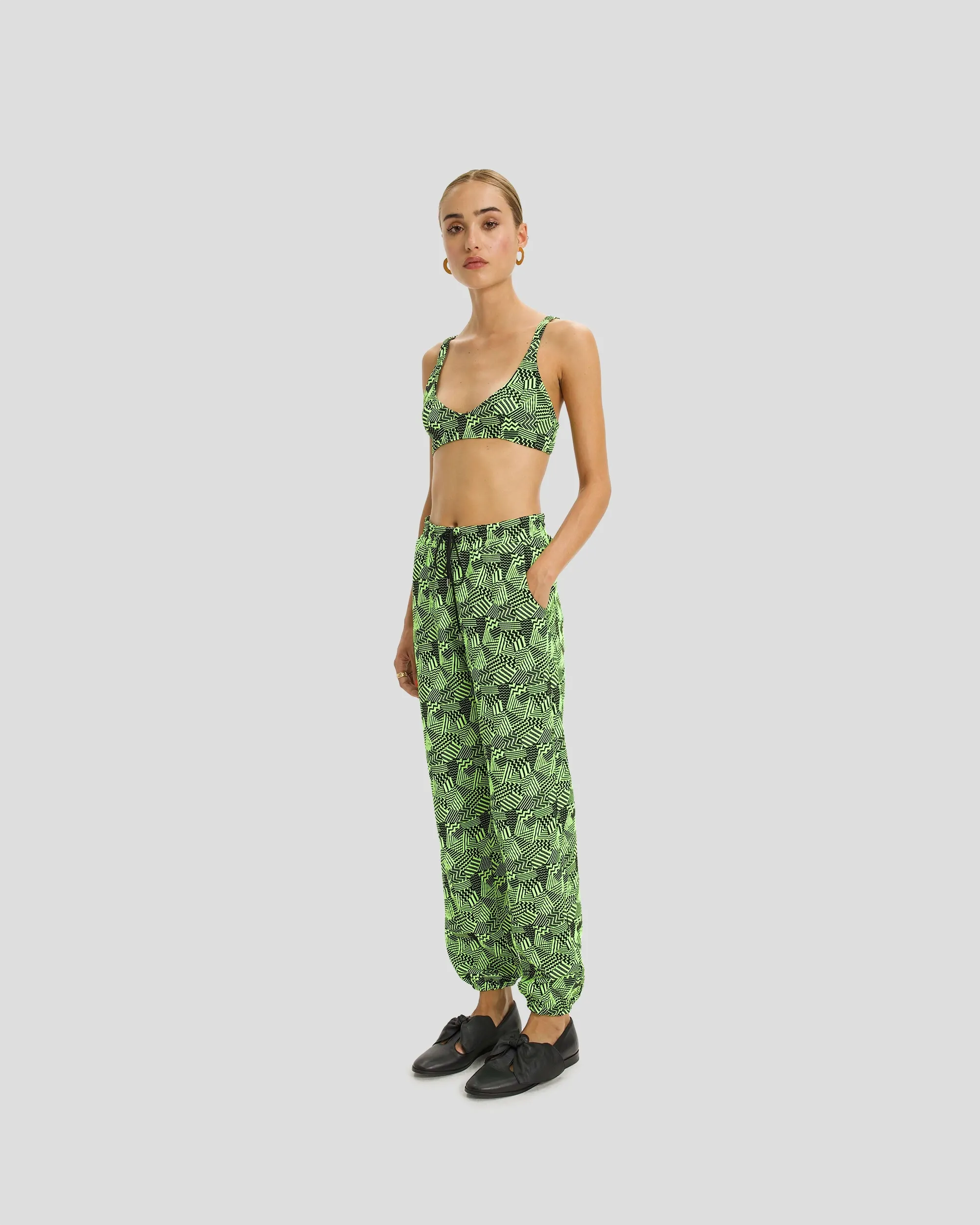 Kiara Sweatpants in Neon Citrus Fizz