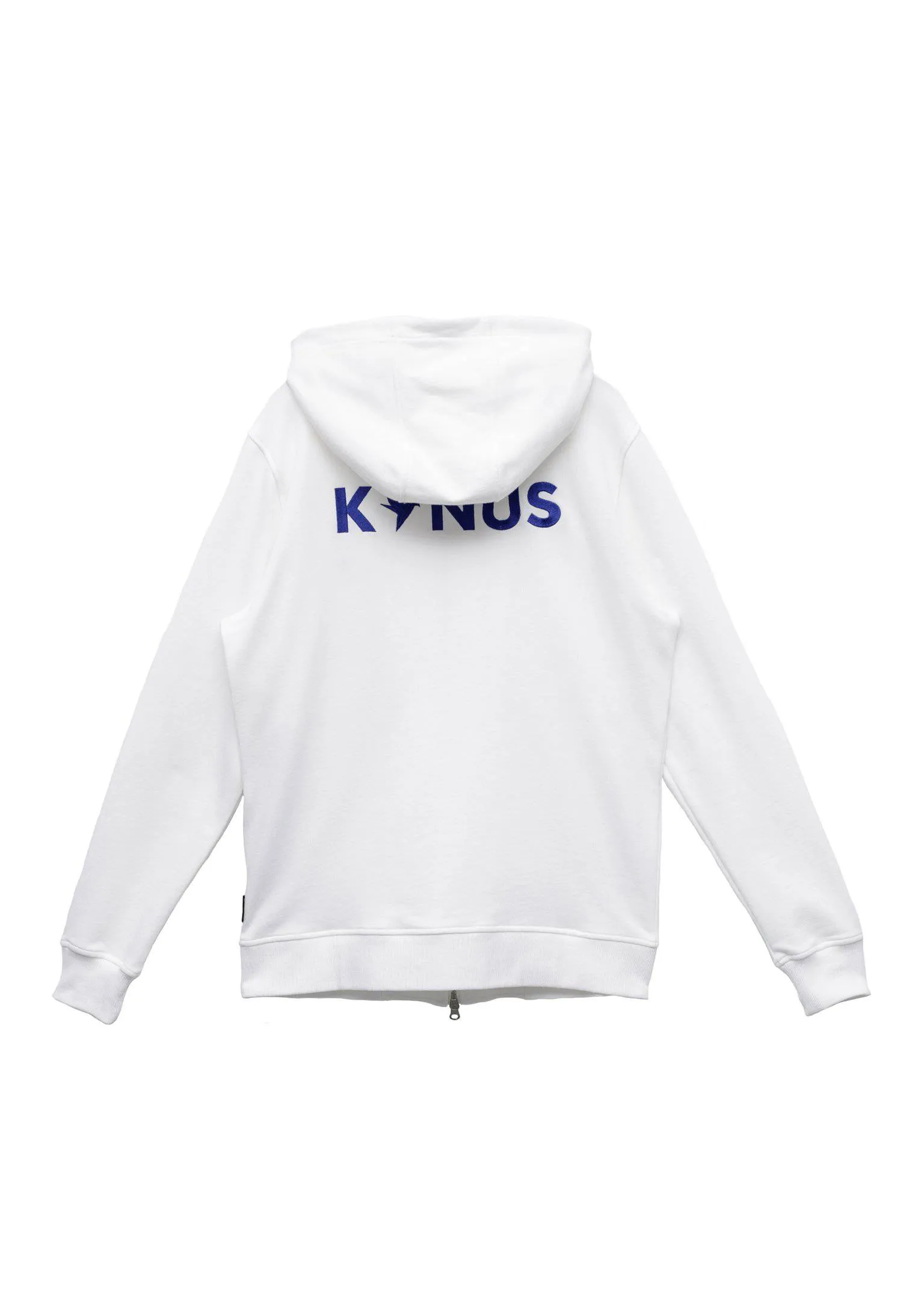 Konus Men's Pocket Zip up Hoodie in White