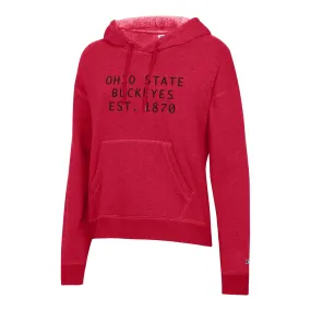 Ladies Ohio State Buckeyes Triumph Scarlet Fleece Hood