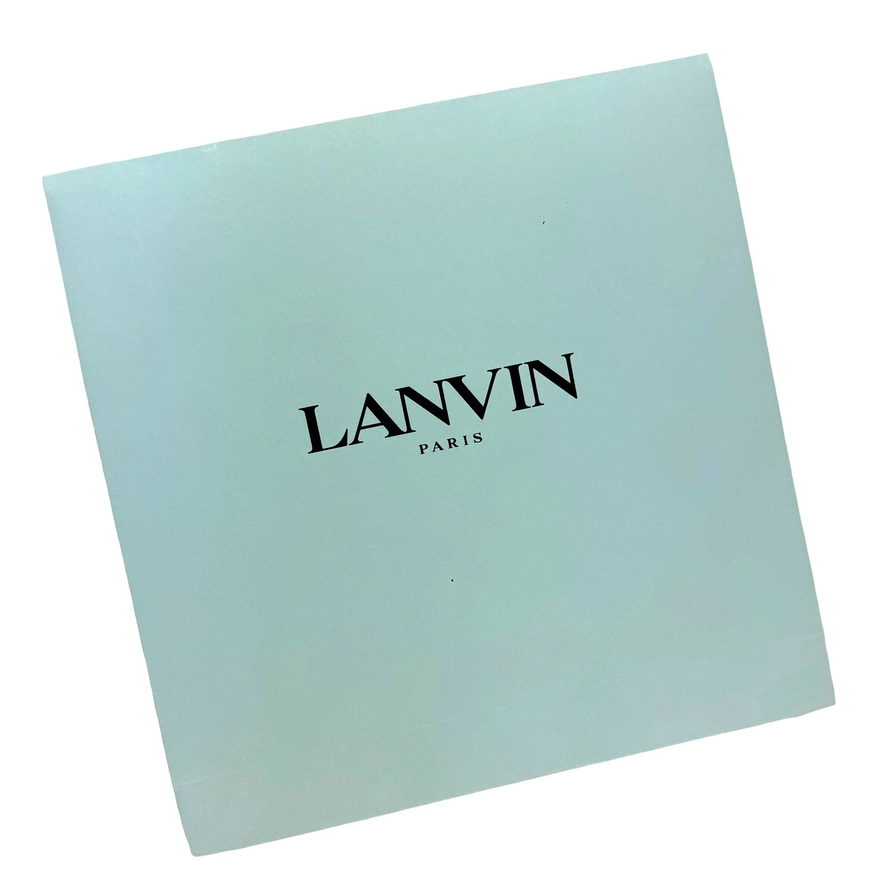 Lanvin Scarf Gray Signature Design - Extra Large 55 Inch Square Wool Silk Wrap