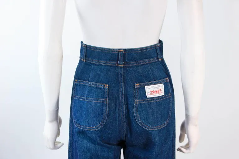 LEVI'S 1970s Vintage High Waist Denim Jeans Size 25