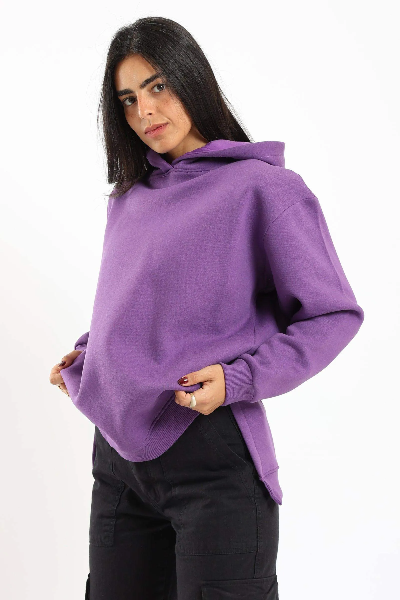 Lounge Hoodie with Slits