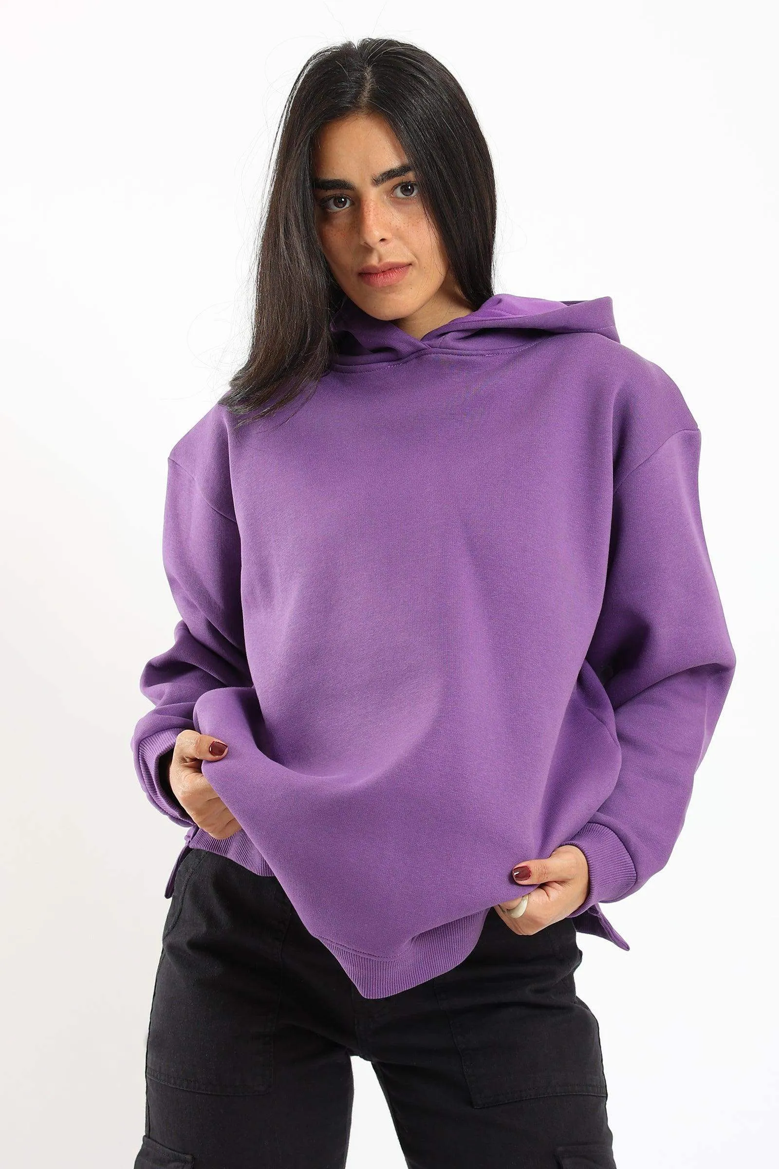 Lounge Hoodie with Slits