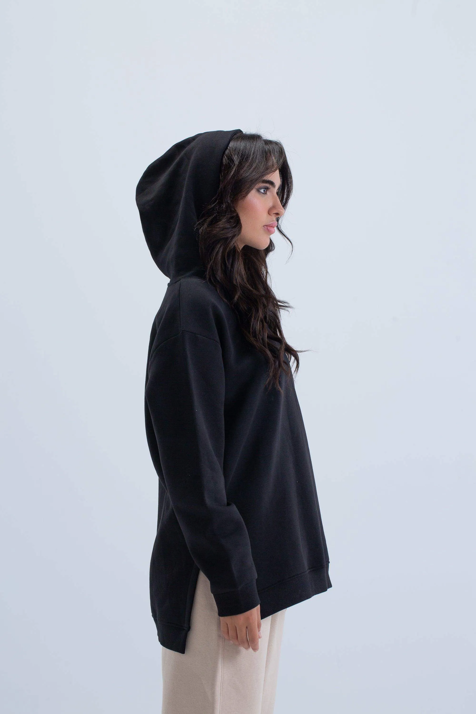 Lounge Hoodie with Slits