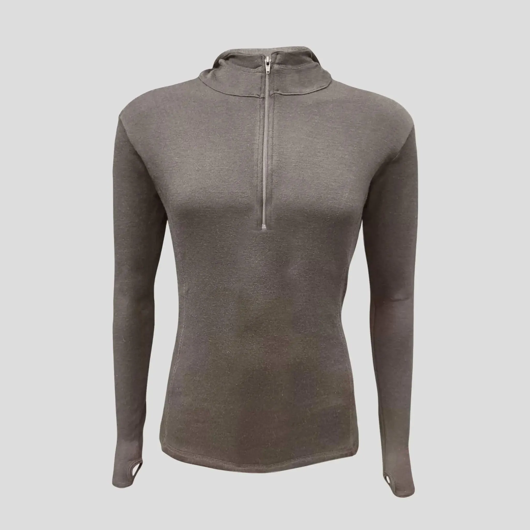 Men's Alpaca Wool Hoodie: 300 Lightweight Half-Zip