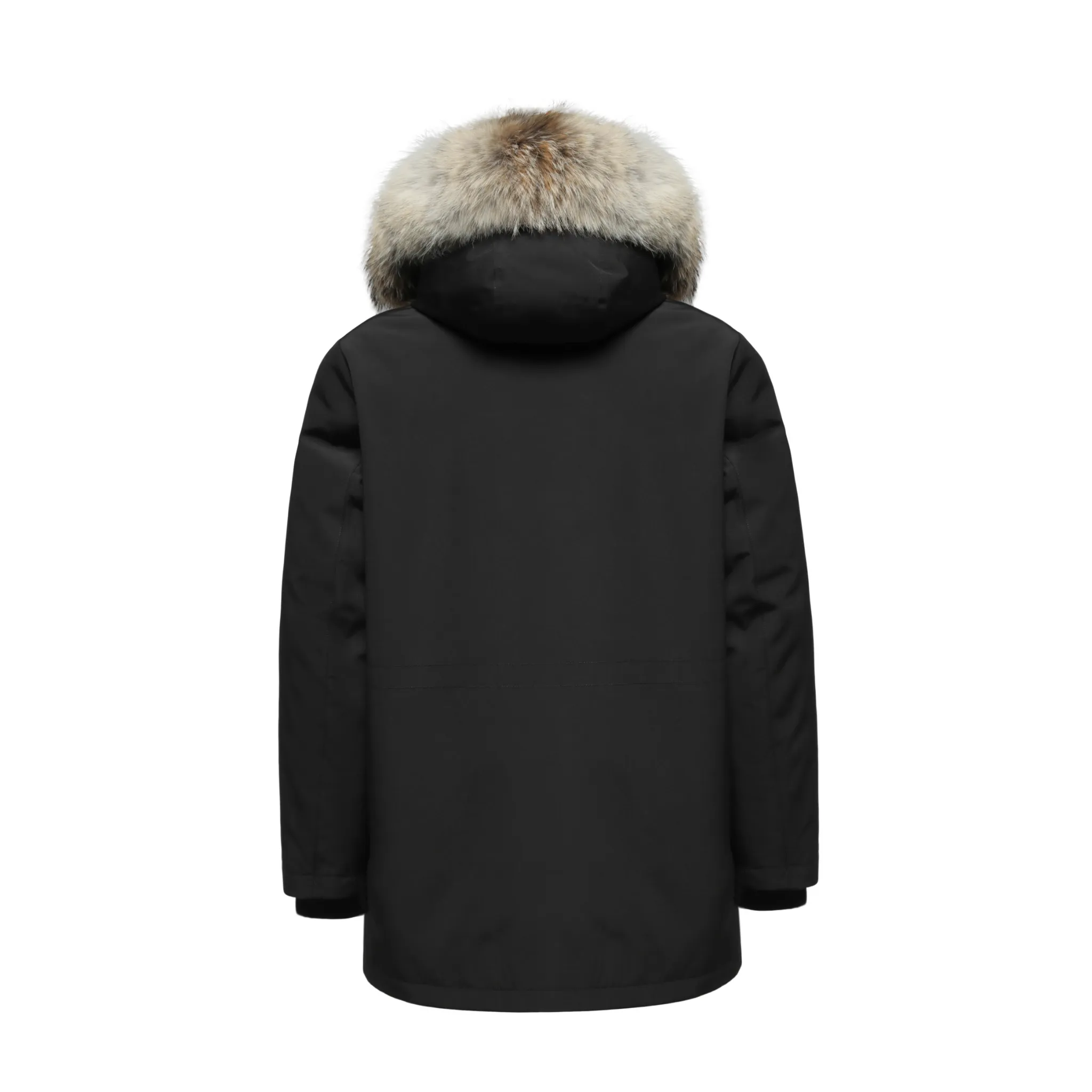 Men's Imperial Down Parka Jacket in Black (Light Fox Hood Trim)