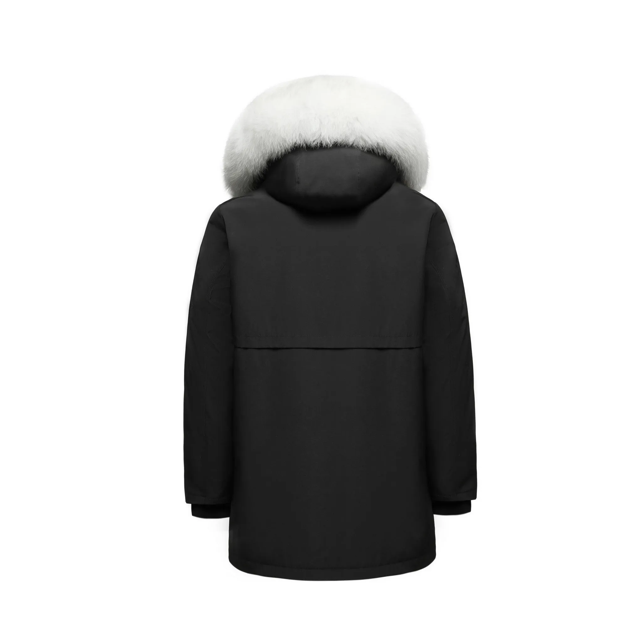 Men's Opulent Elite Parka in Black - (Blue Fox Trim)