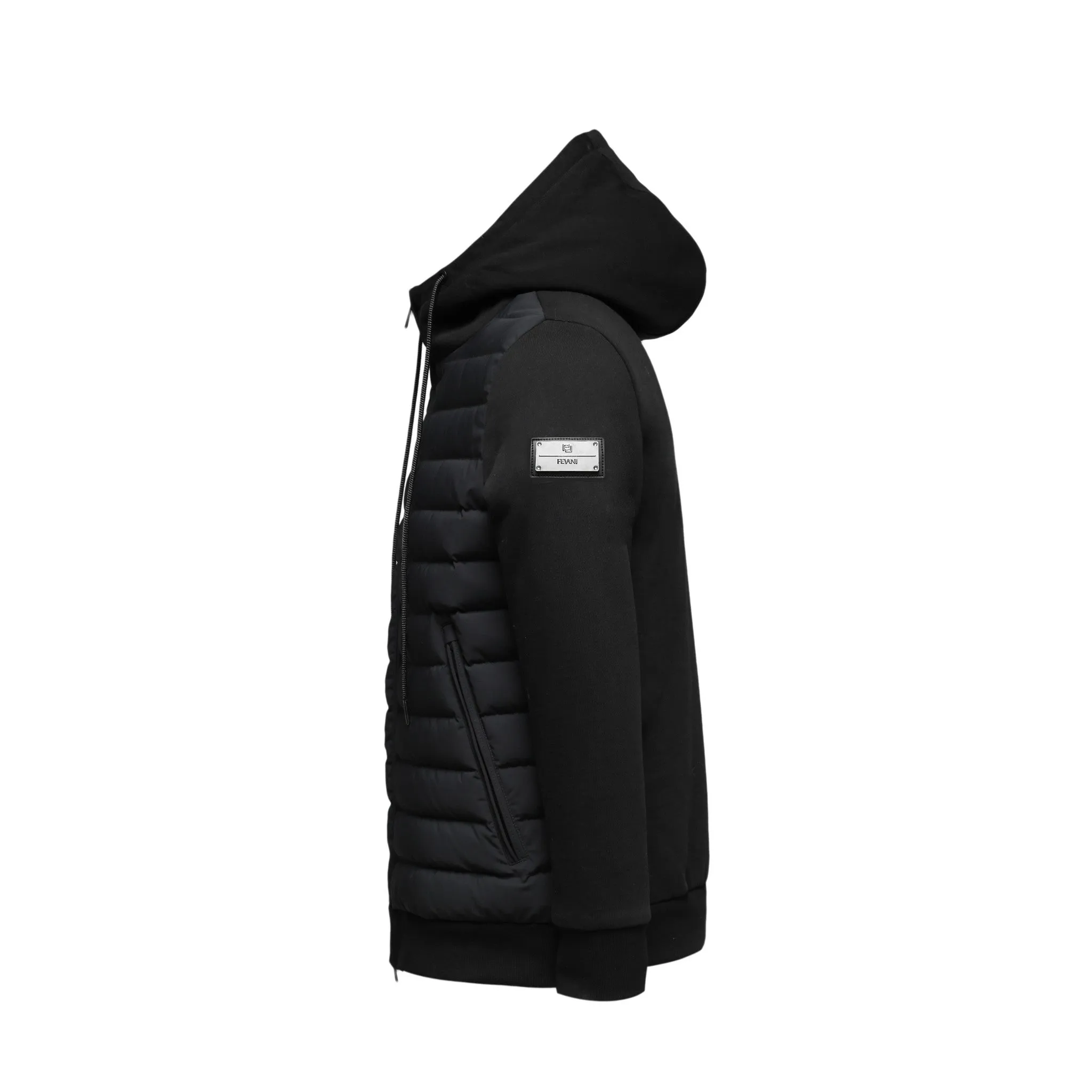 Men's Plush Down Jacket in Black