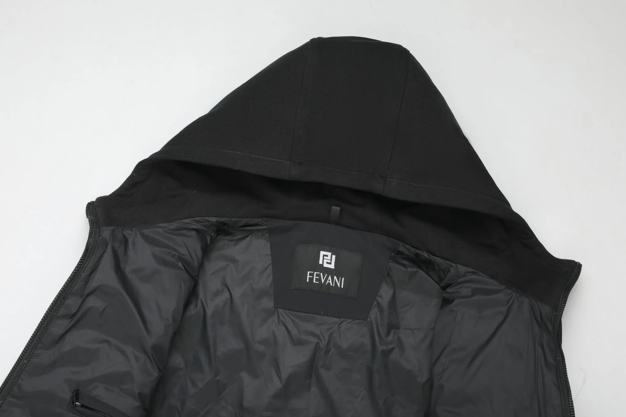 Men's Plush Down Jacket in Black