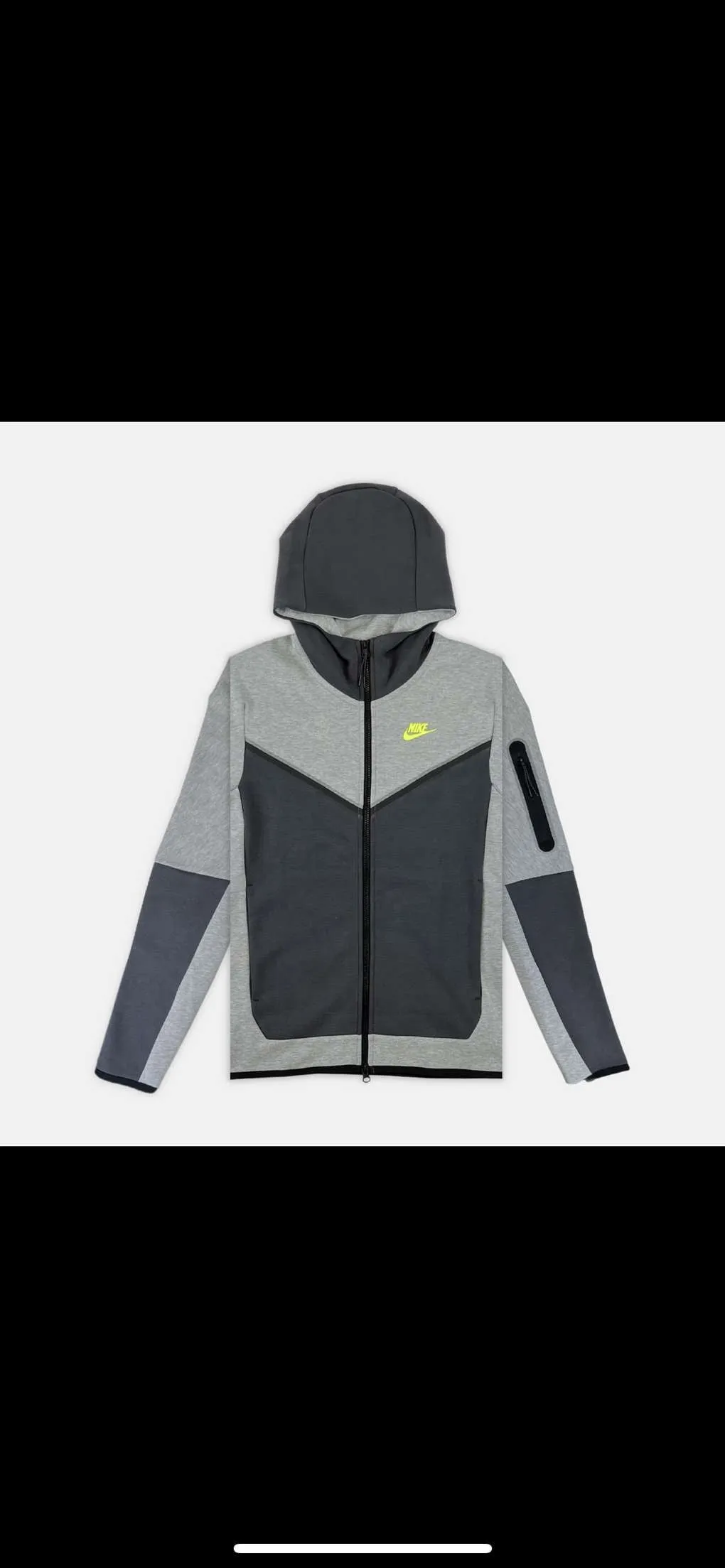 Nike Tech Fleece Set - Grey, Anthracite & Volt (3rd Gen - Old Season)