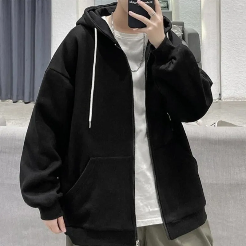 Oversized Lightweight Zip-Up Hoodie