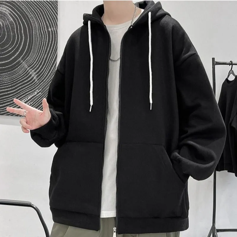 Oversized Lightweight Zip-Up Hoodie