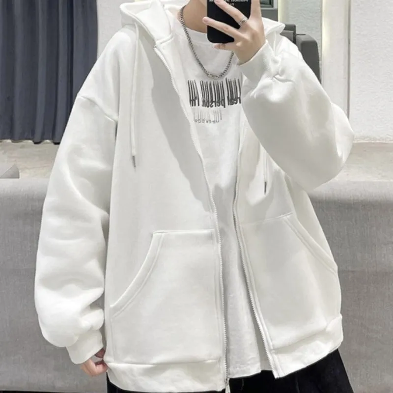 Oversized Lightweight Zip-Up Hoodie