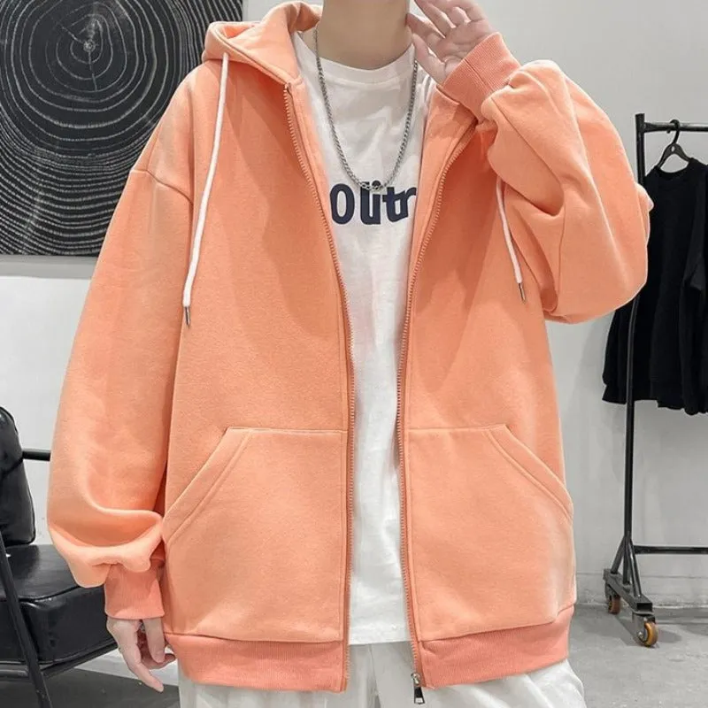 Oversized Lightweight Zip-Up Hoodie