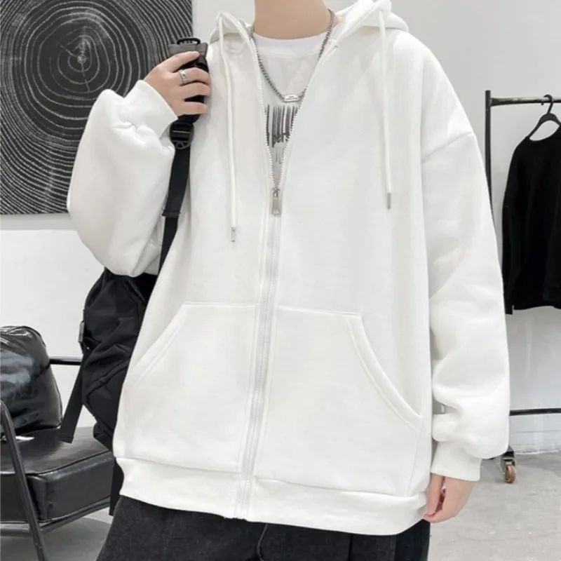 Oversized Lightweight Zip-Up Hoodie