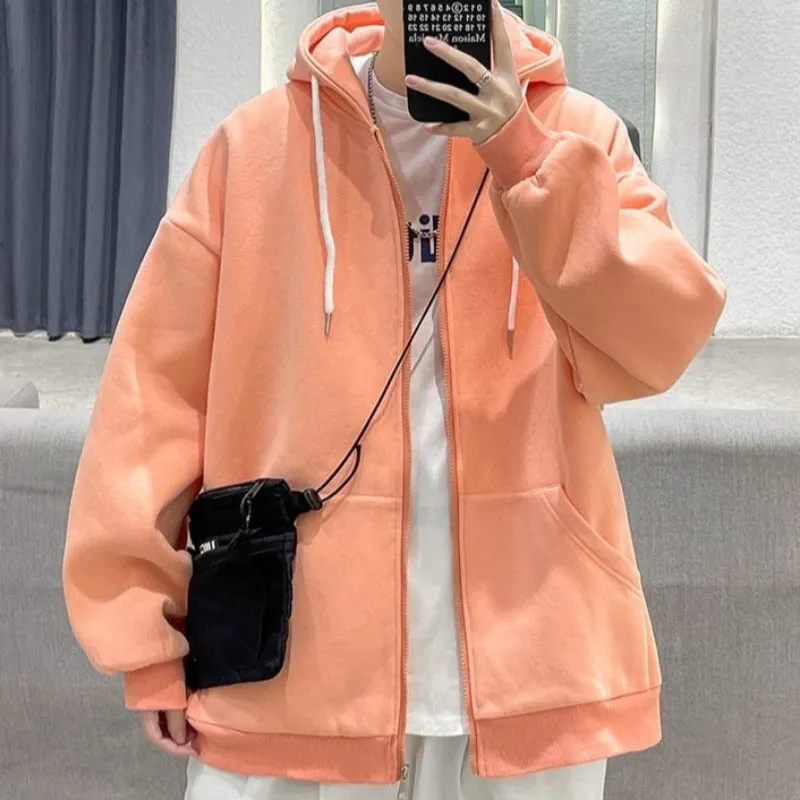 Oversized Lightweight Zip-Up Hoodie