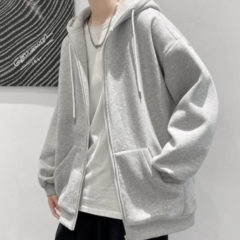 Oversized Lightweight Zip-Up Hoodie