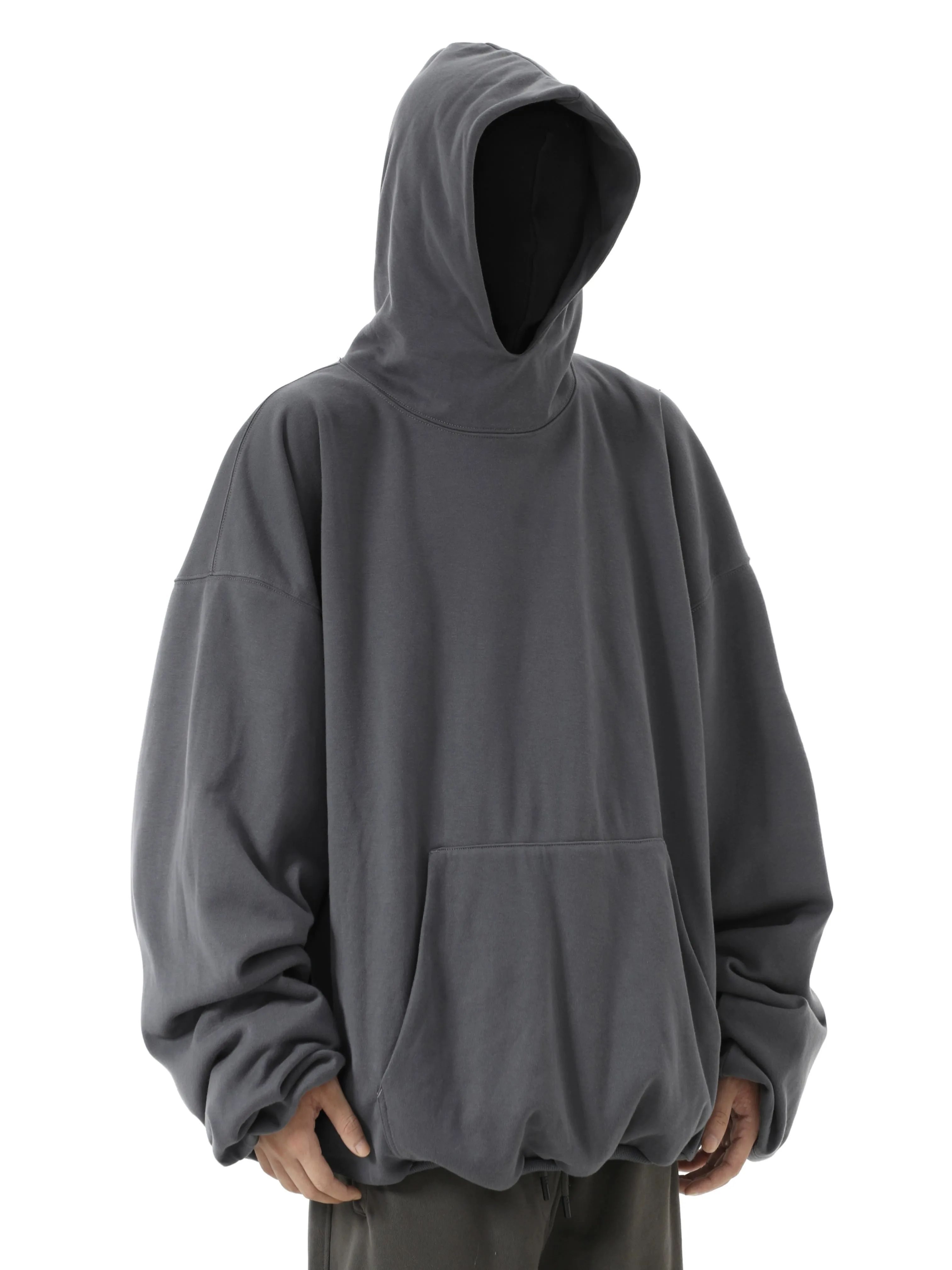 Oversized Pullover Hoodie with Kangaroo Pocket