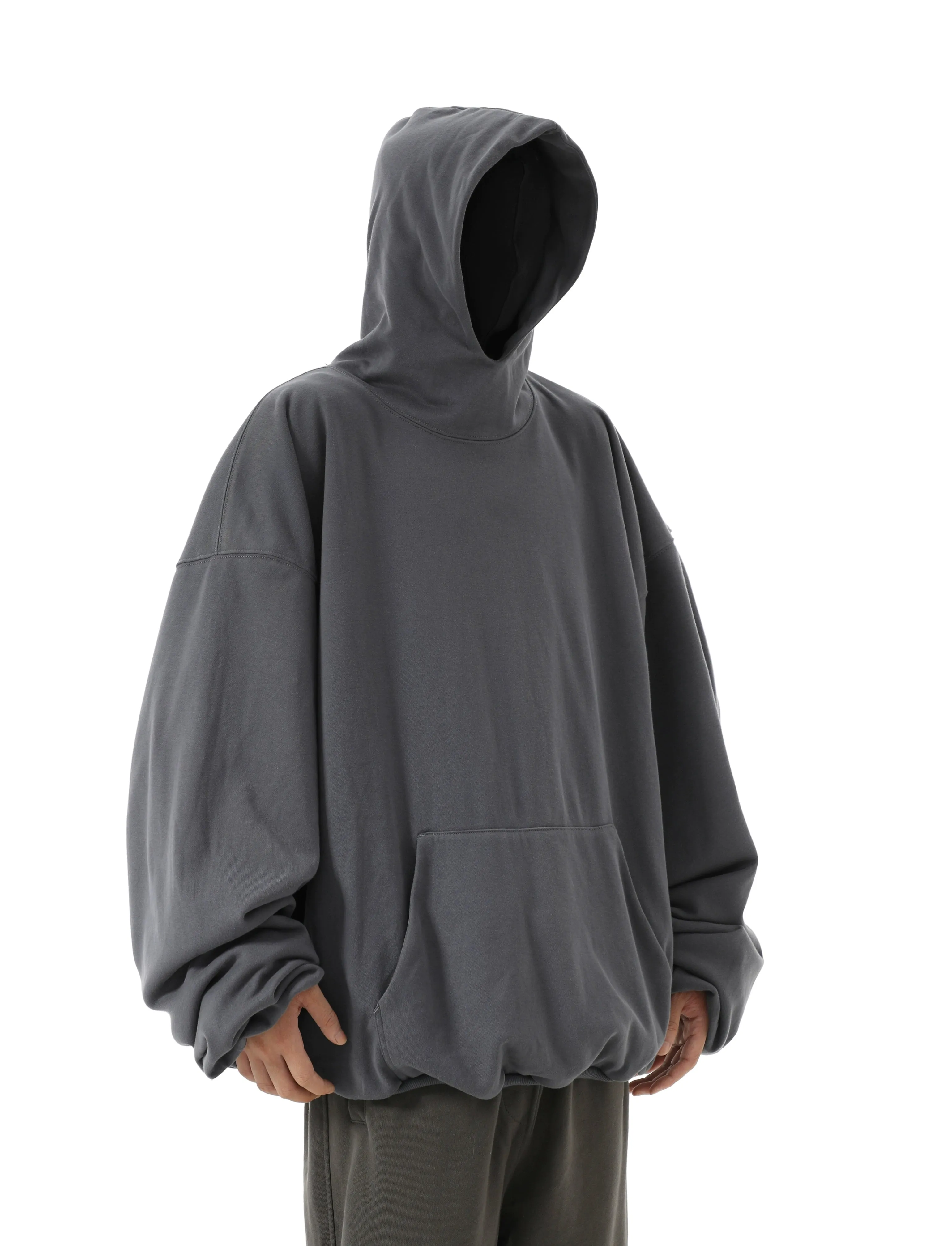 Oversized Pullover Hoodie with Kangaroo Pocket