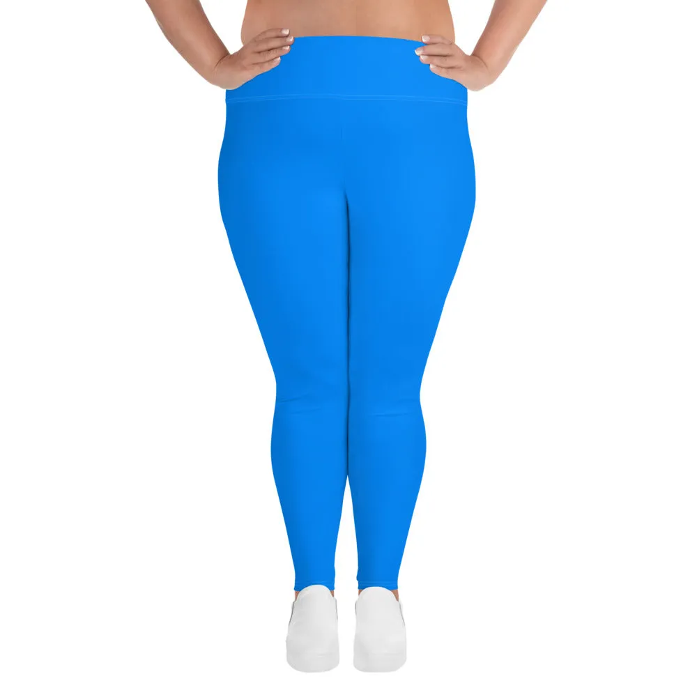 Plus Size Blue Leggings