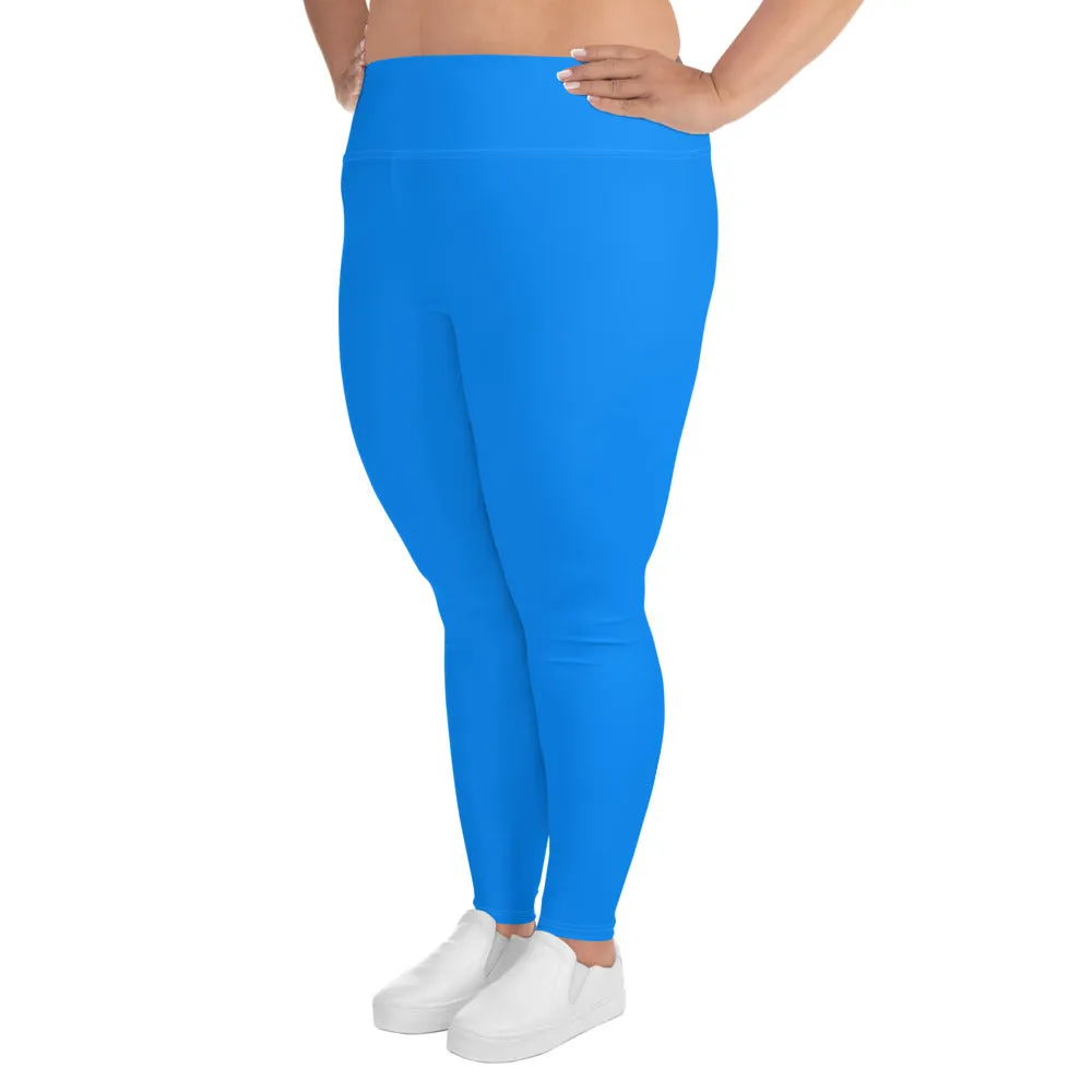 Plus Size Blue Leggings