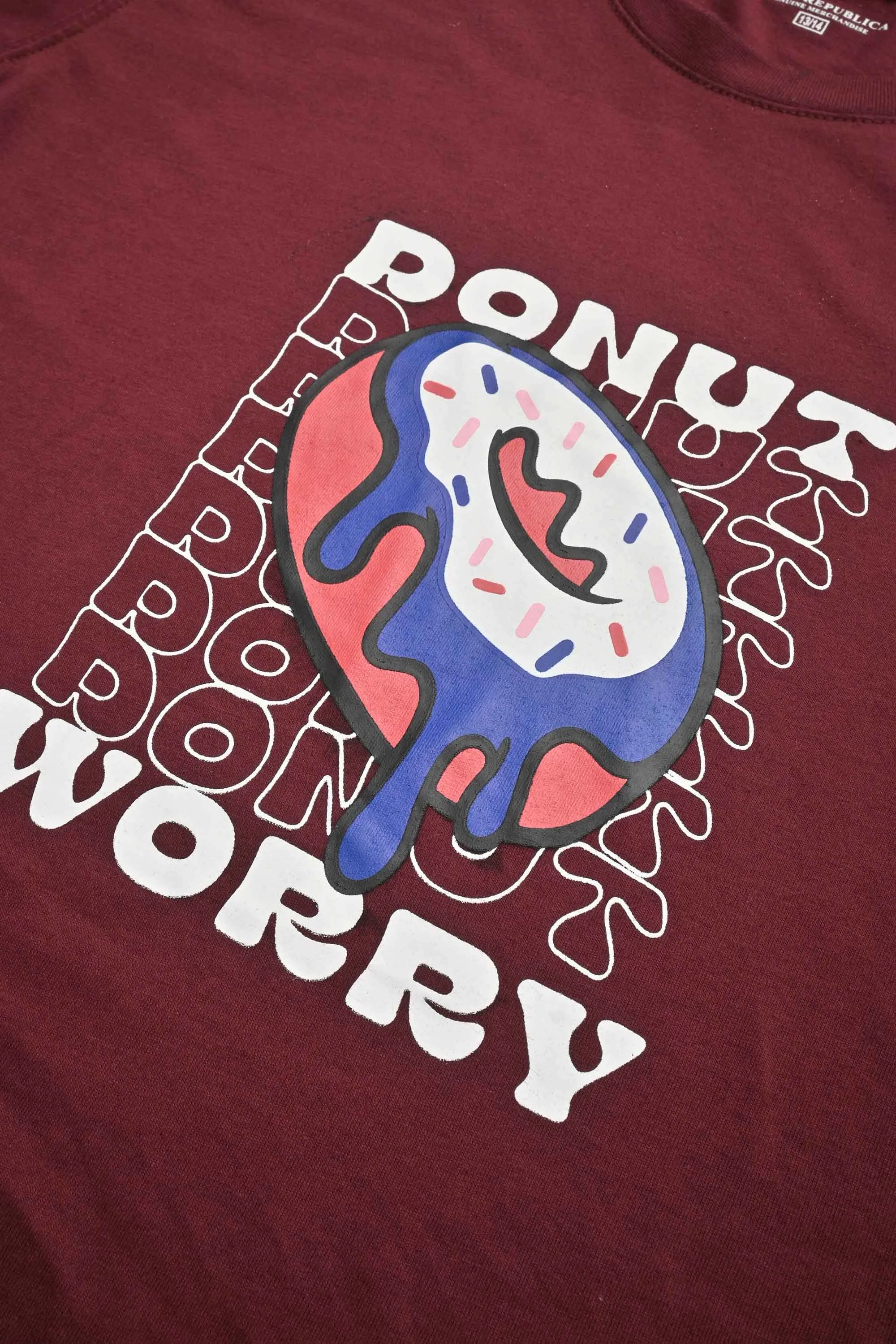 Polo Republica Boy's Donut Worry Printed Tee Shirt