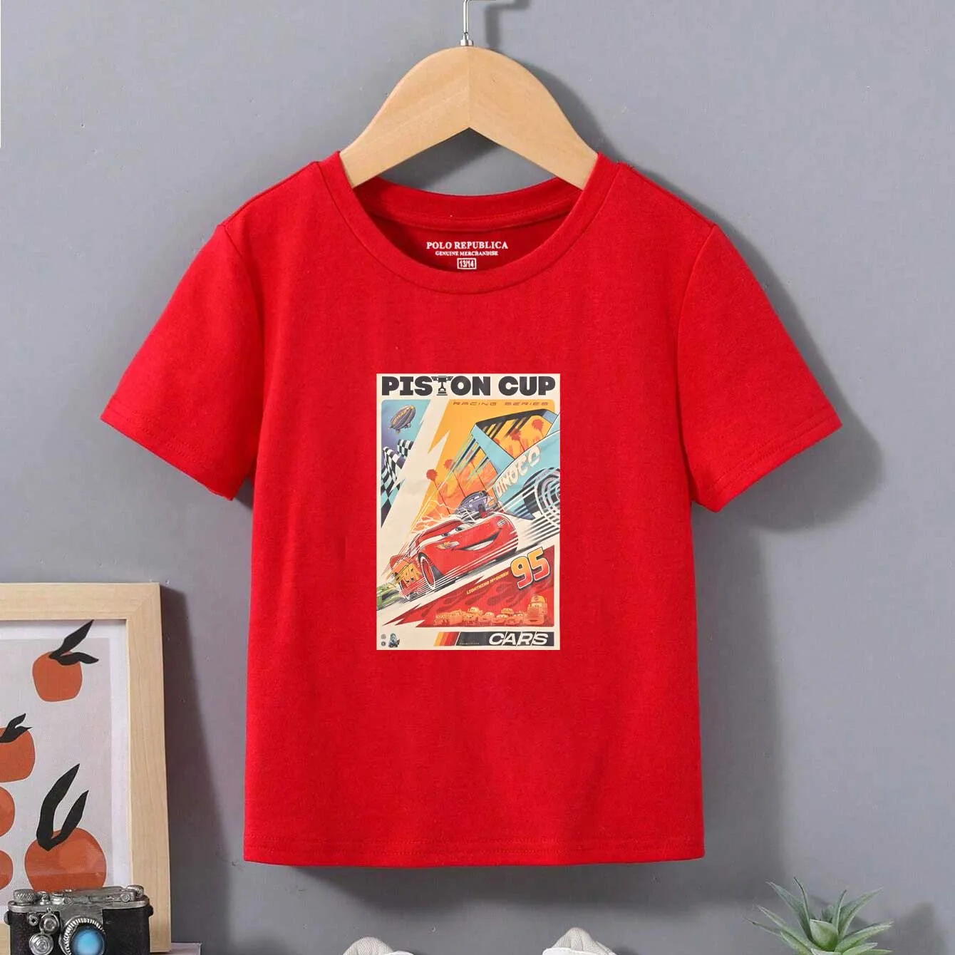 Polo Republica Boy's Piston Cup Printed Tee Shirt