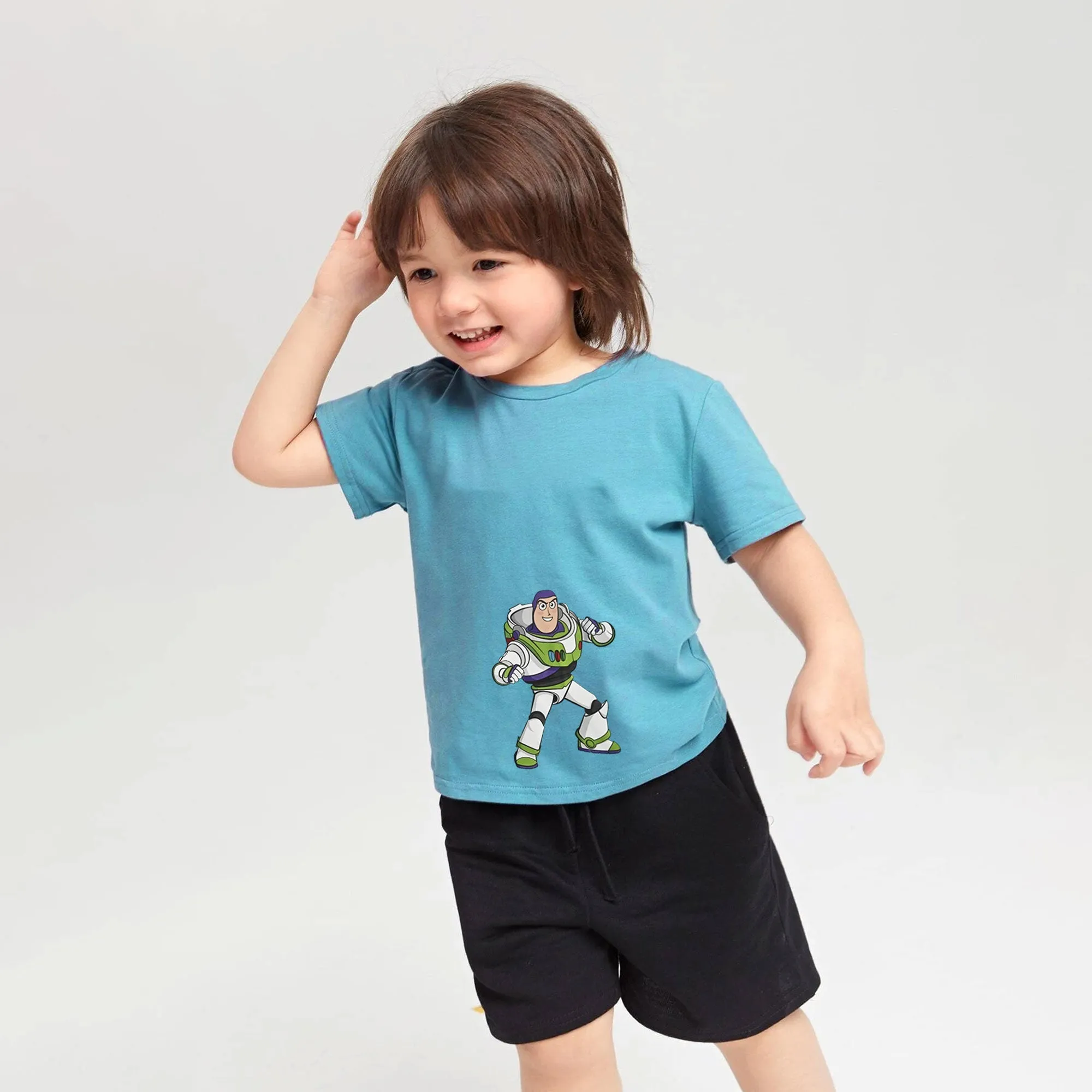 Polo Republica Boy's Superhero Buzz Lightyear Printed Tee Shirt