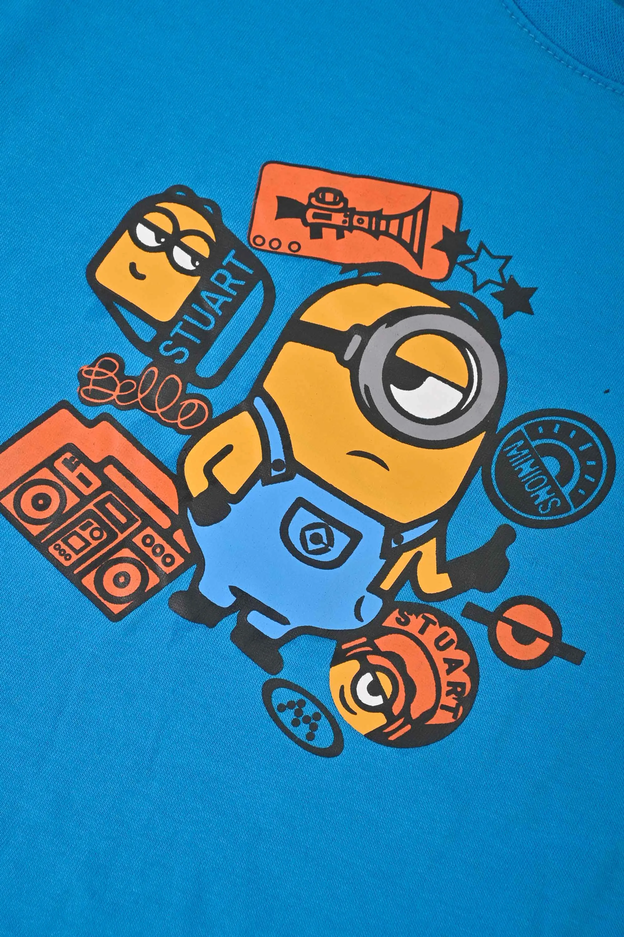 Polo Republica Boy's Superhero Minions Printed Tee Shirt