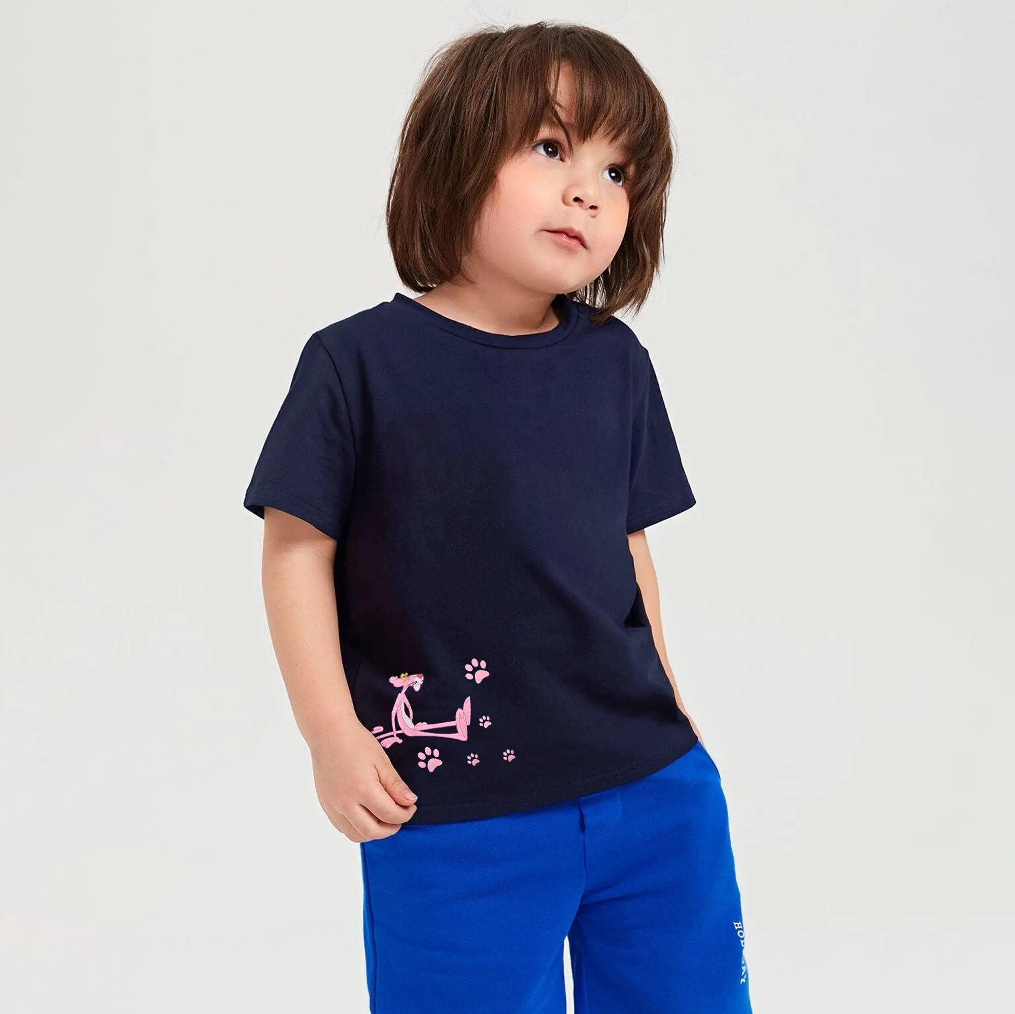 Polo Republica Kid's Pink Panther Printed Classic Tee Shirt