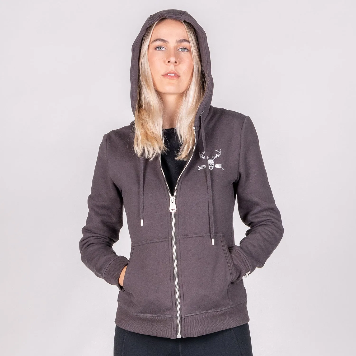 Red Stag Zip Hoodie Womens