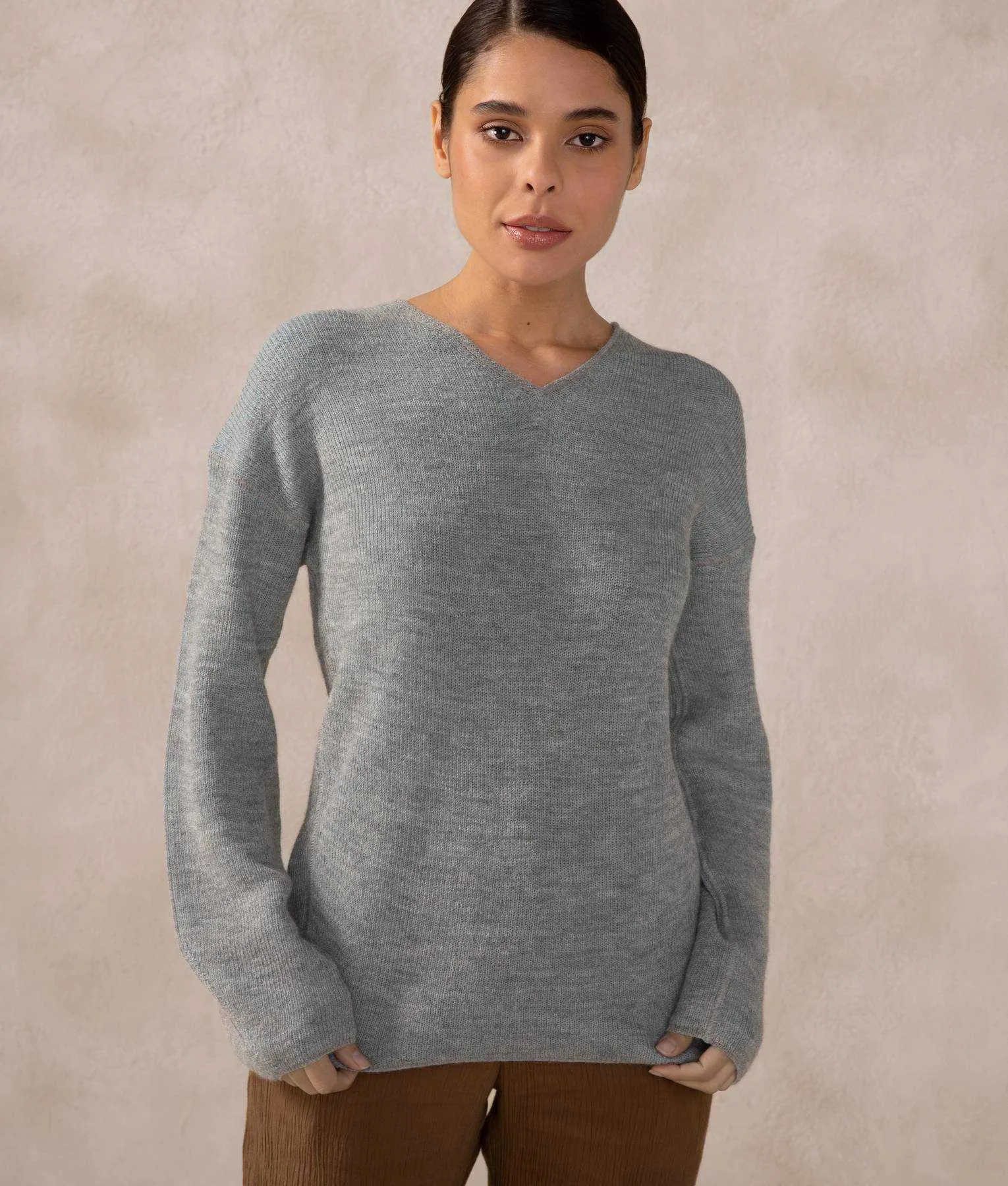 Reversible V-Neck Sweater