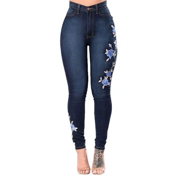 Ripped Jeans For Women Pencil Pants Denim Jeans