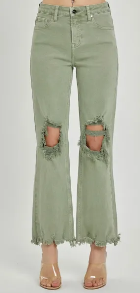 RISEN Olive Straight Pant