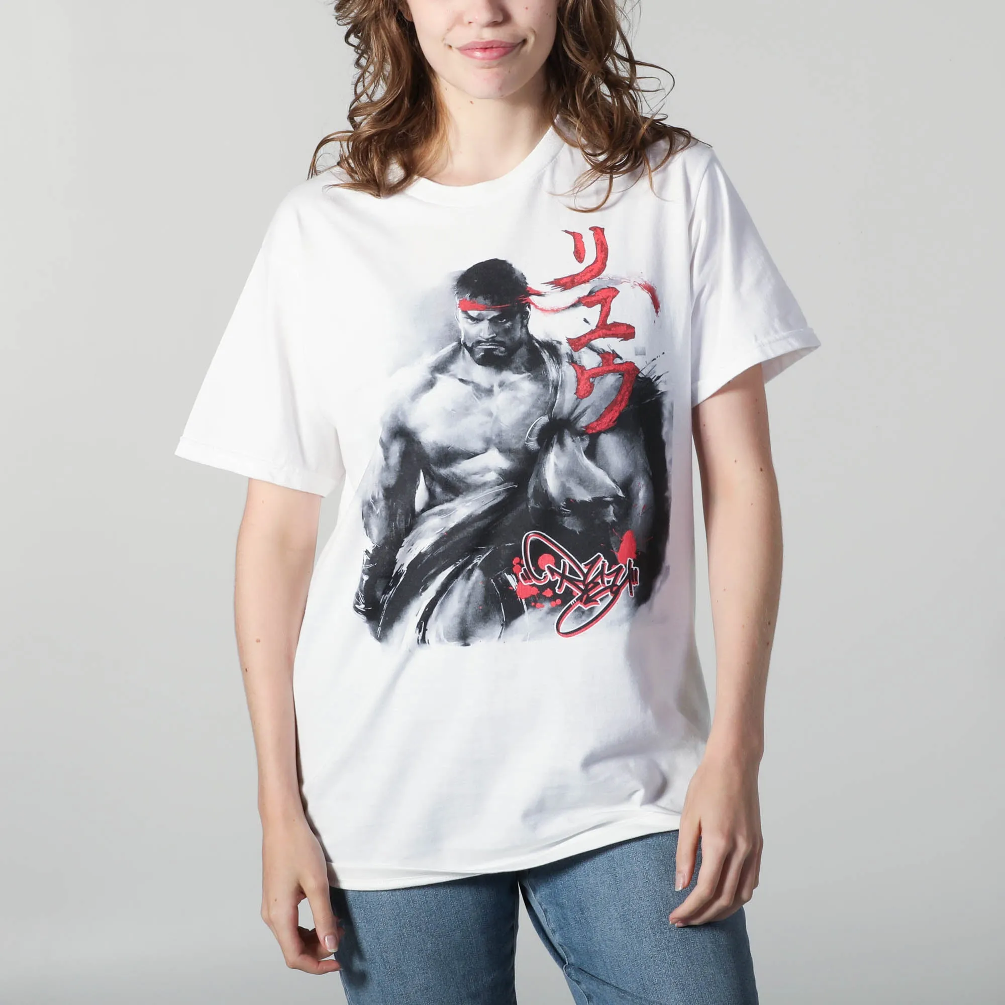 Ryu Color Splash White Tee