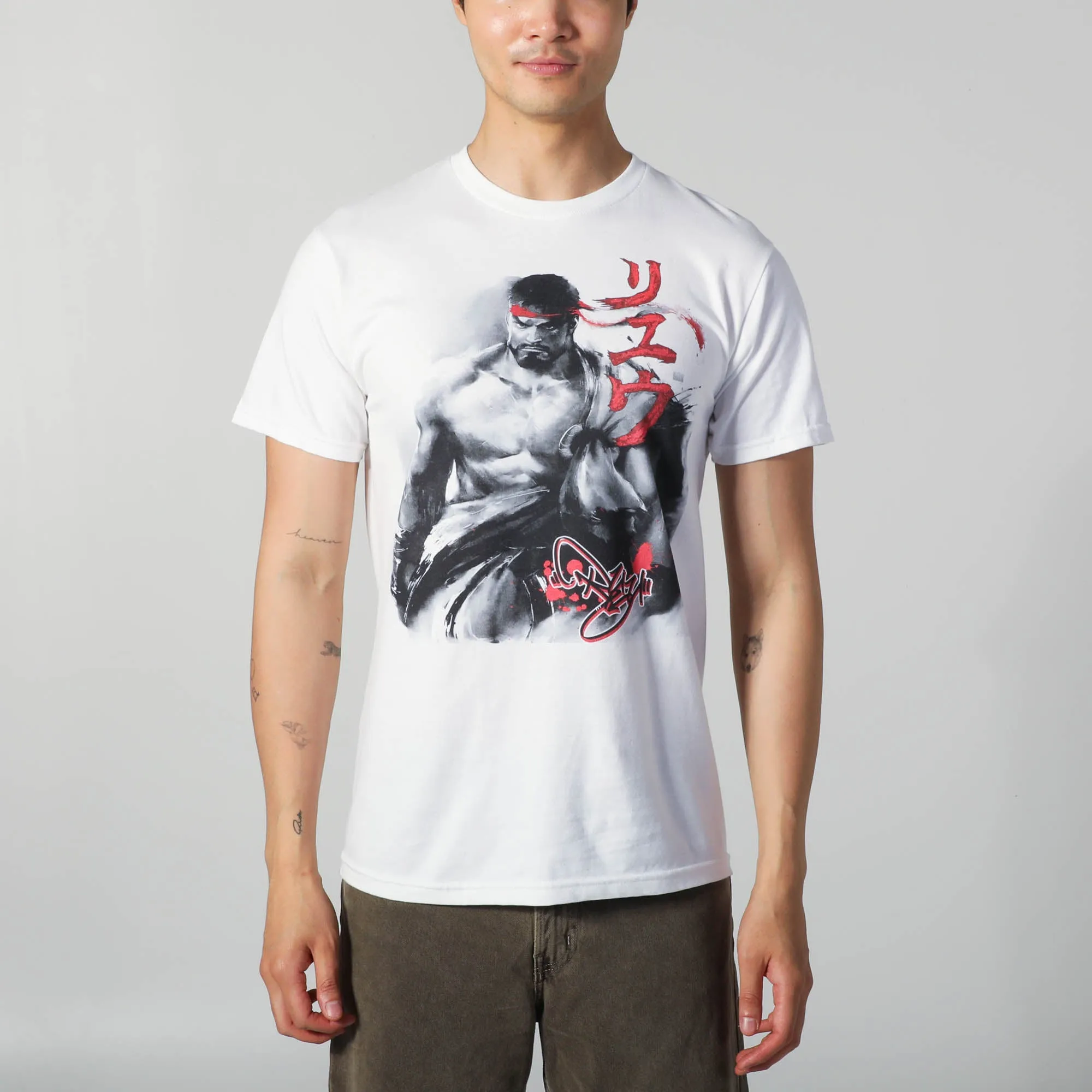 Ryu Color Splash White Tee