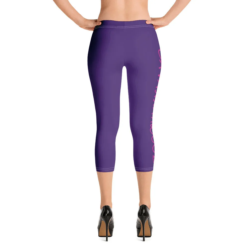 Savannahwood Purple Capri Leggings