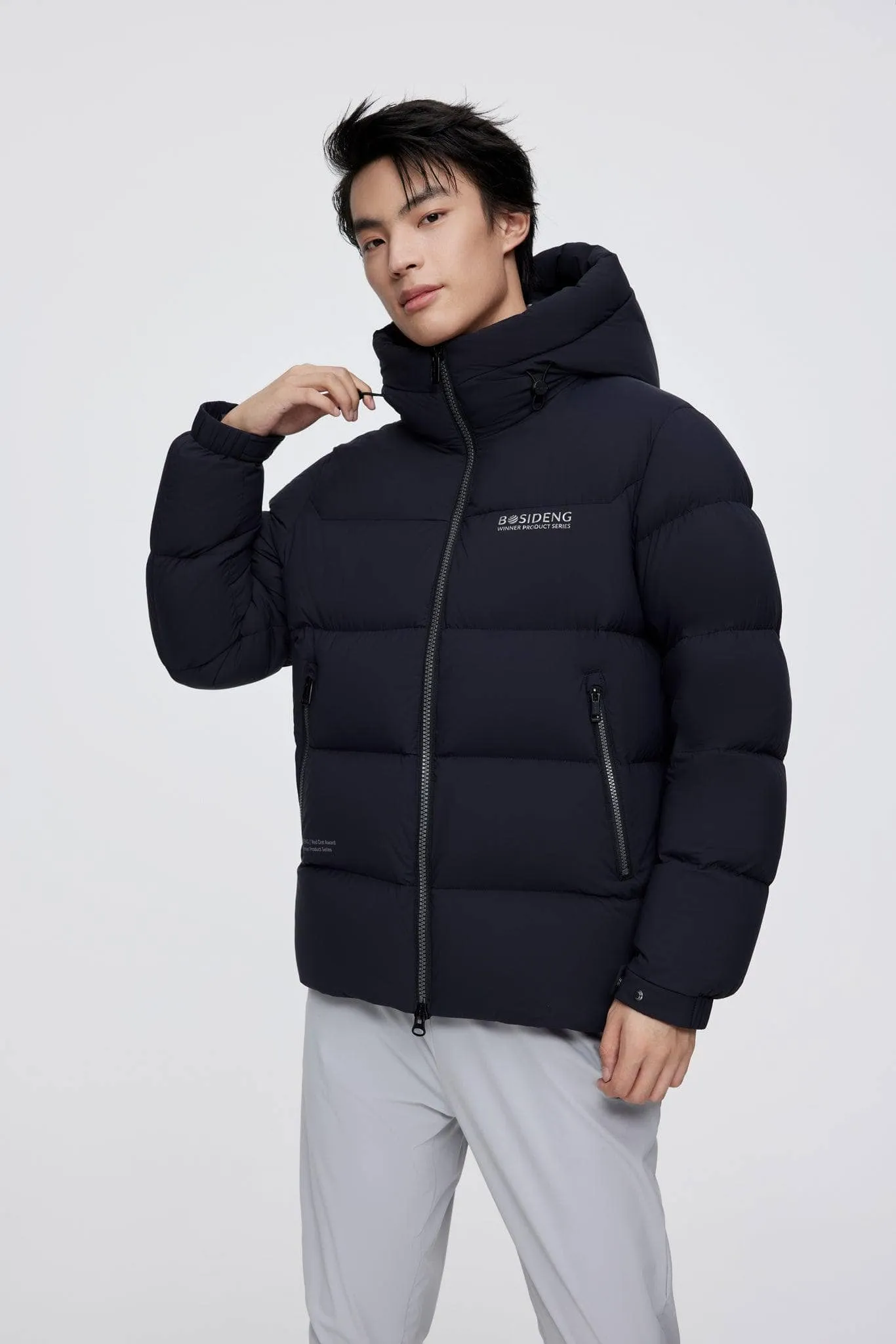 Short Down Puffer With Hood