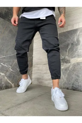 Sneakerjeans Black Jogger Jeans DP172