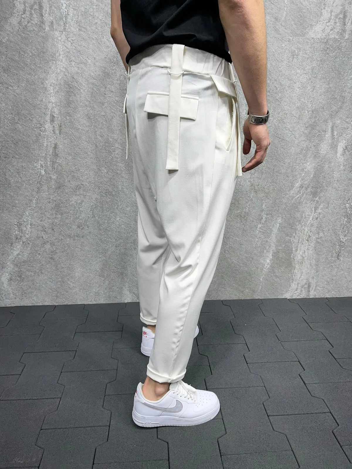 Sneakerjeans White Jogger Pant AY303