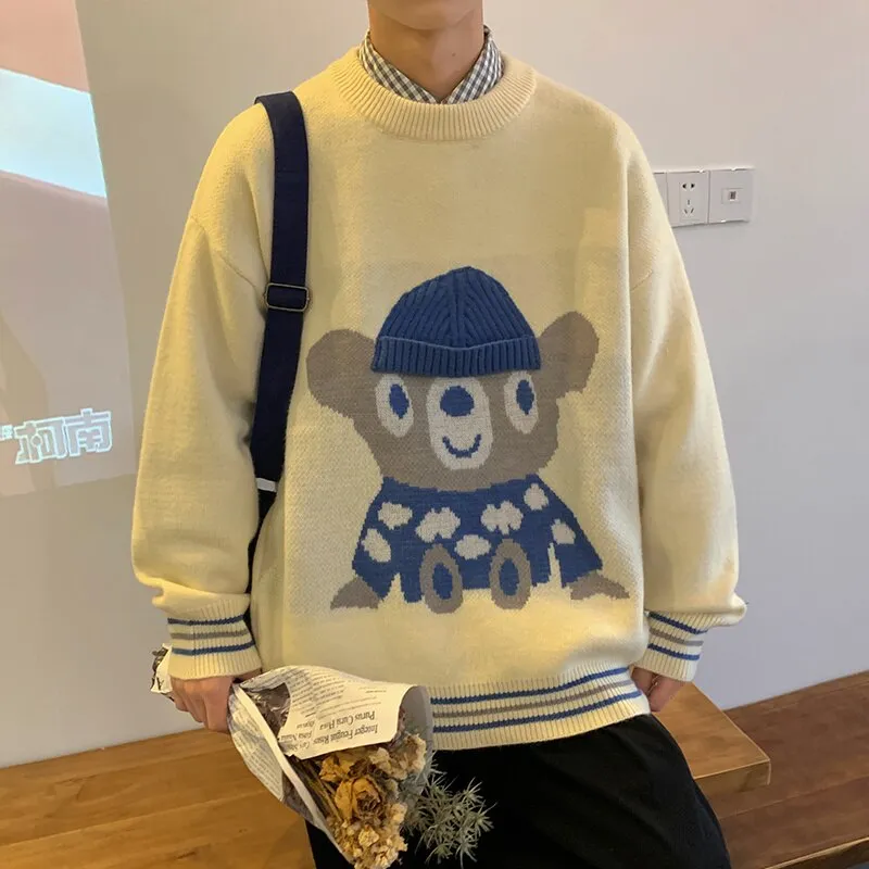 Soft Knitted Cartoon Vintage Sweater