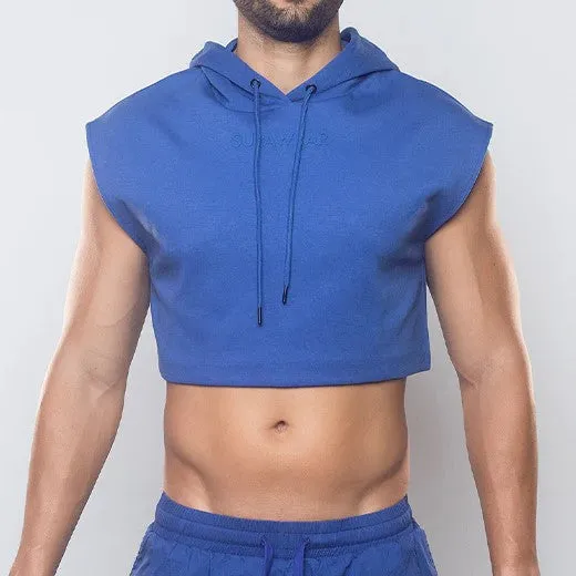 Supawear cropped hoodie blue