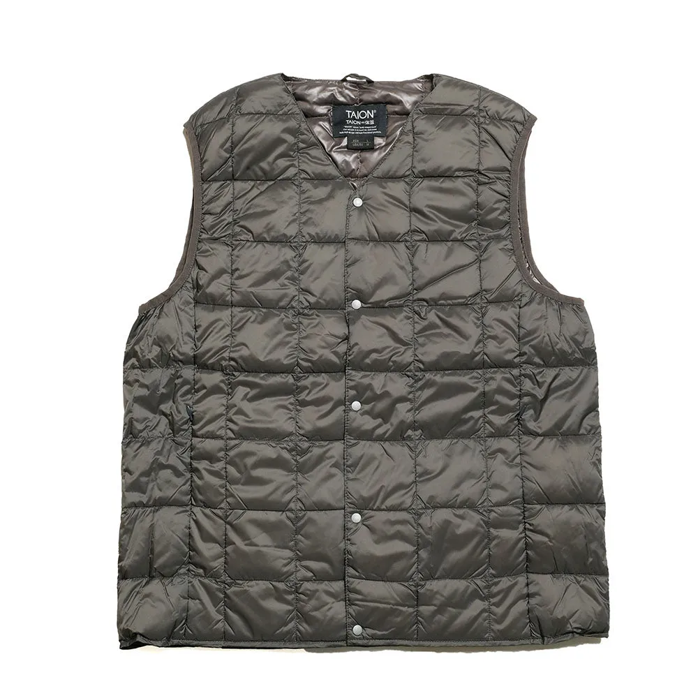 TAION - V Neck Inner Down Vest - TO-001