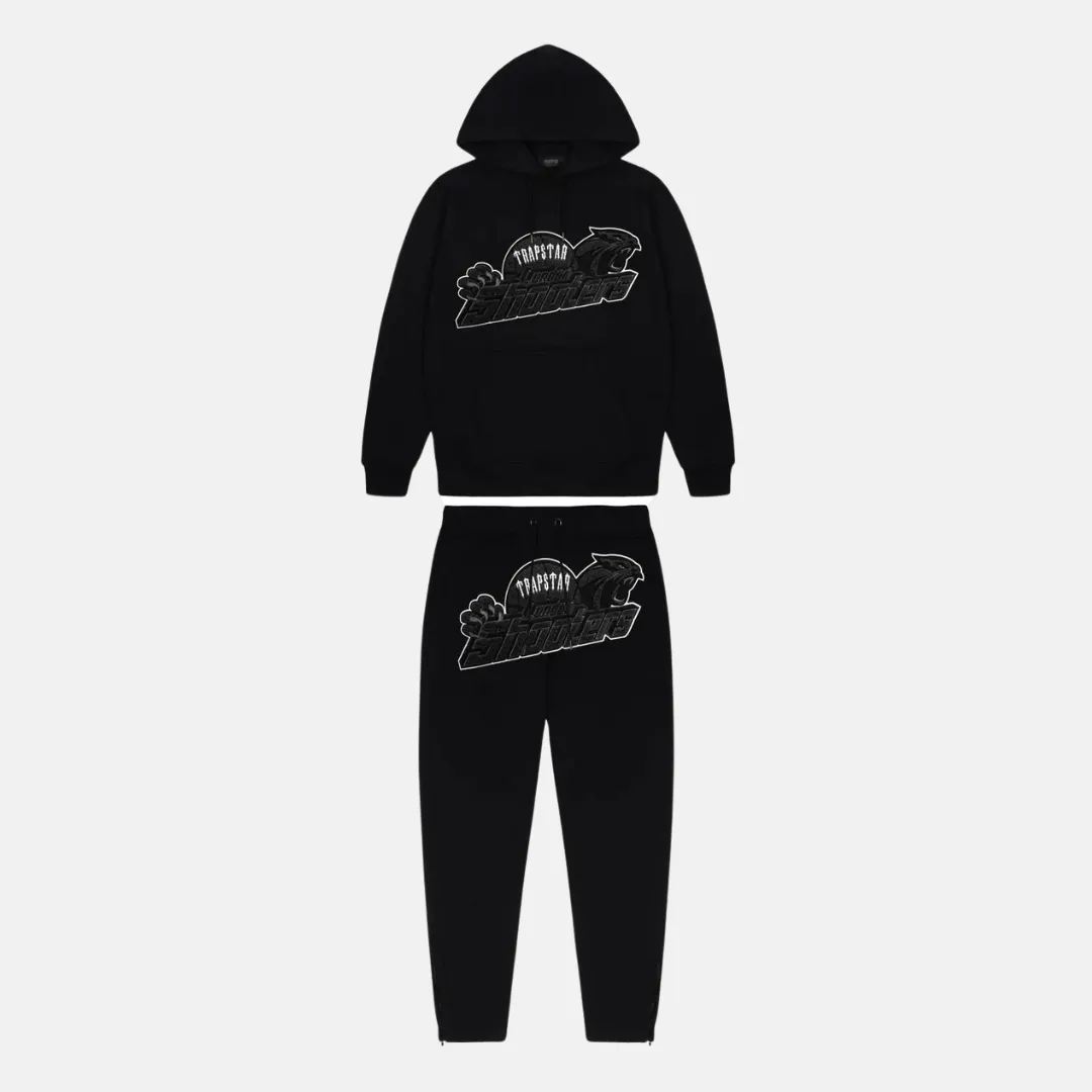 Trapstar London Shooters Hooded Tracksuit - Black / White