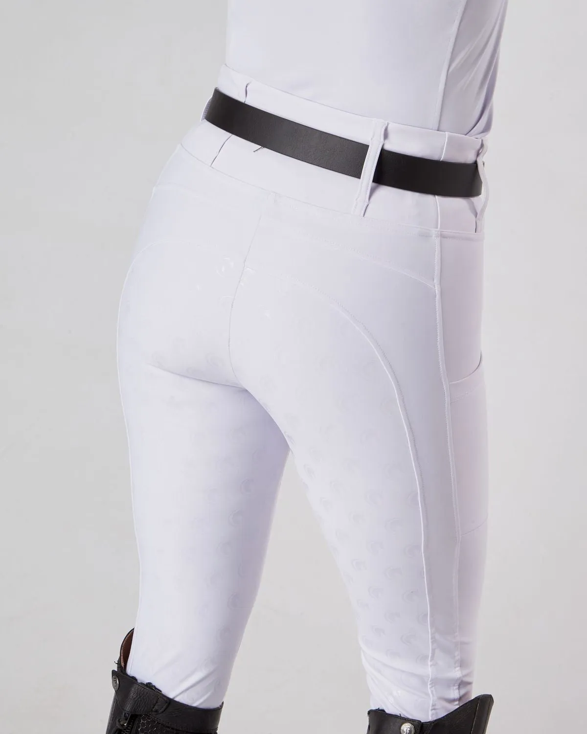 WINTER Competition Full Seat Riding Leggings / Tights- COMPETITION WHITE