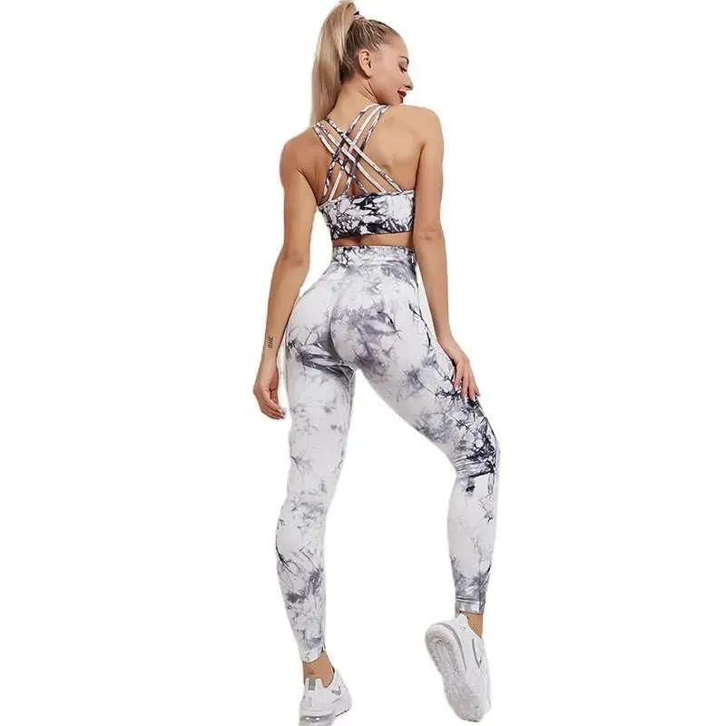 women sportswear yoga training tracksuit sports bra and leggings new yoga set fitness