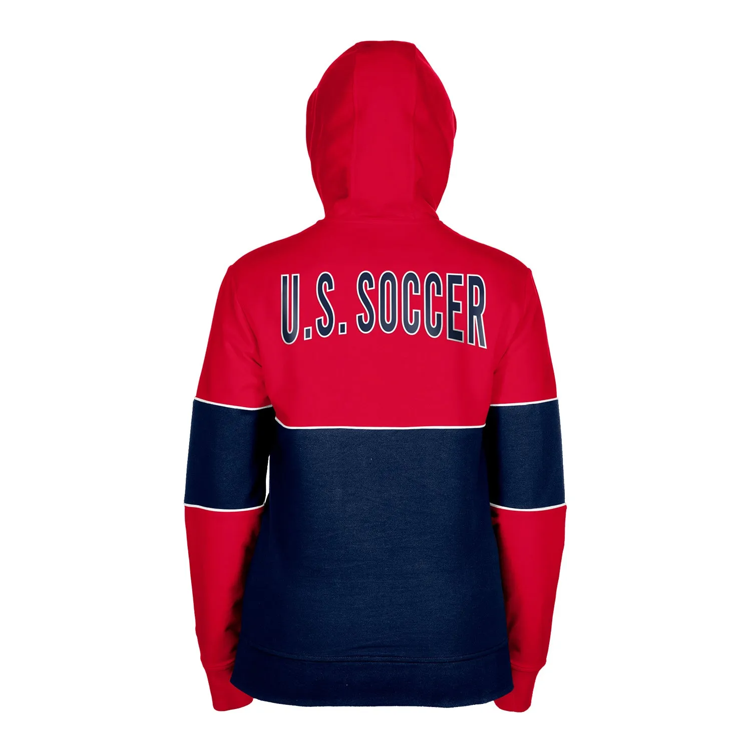 Women's New Era USWNT Full Zip Blocked Red Hoodie